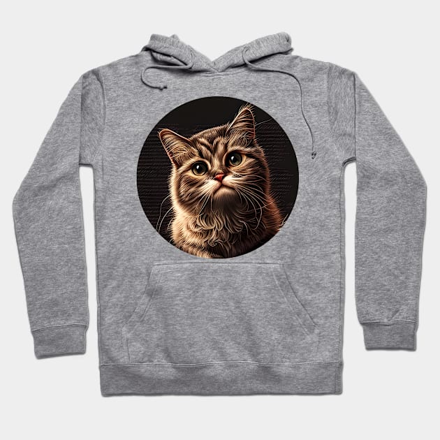 Cute Cat Face Beautiful Cat Eyes - Love Cats Hoodie by Freeman Thompson Weiner